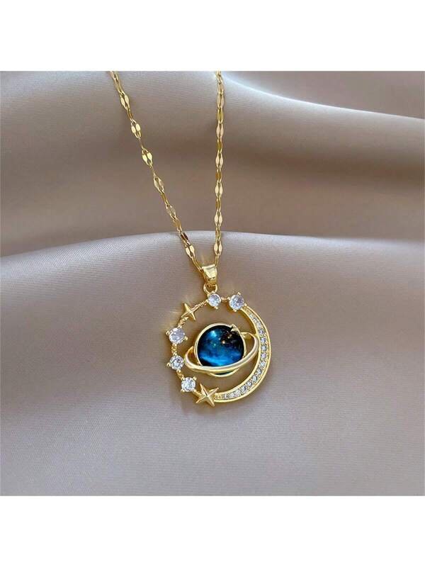 Collier lune argenté – Élégance mystique & style intemporel