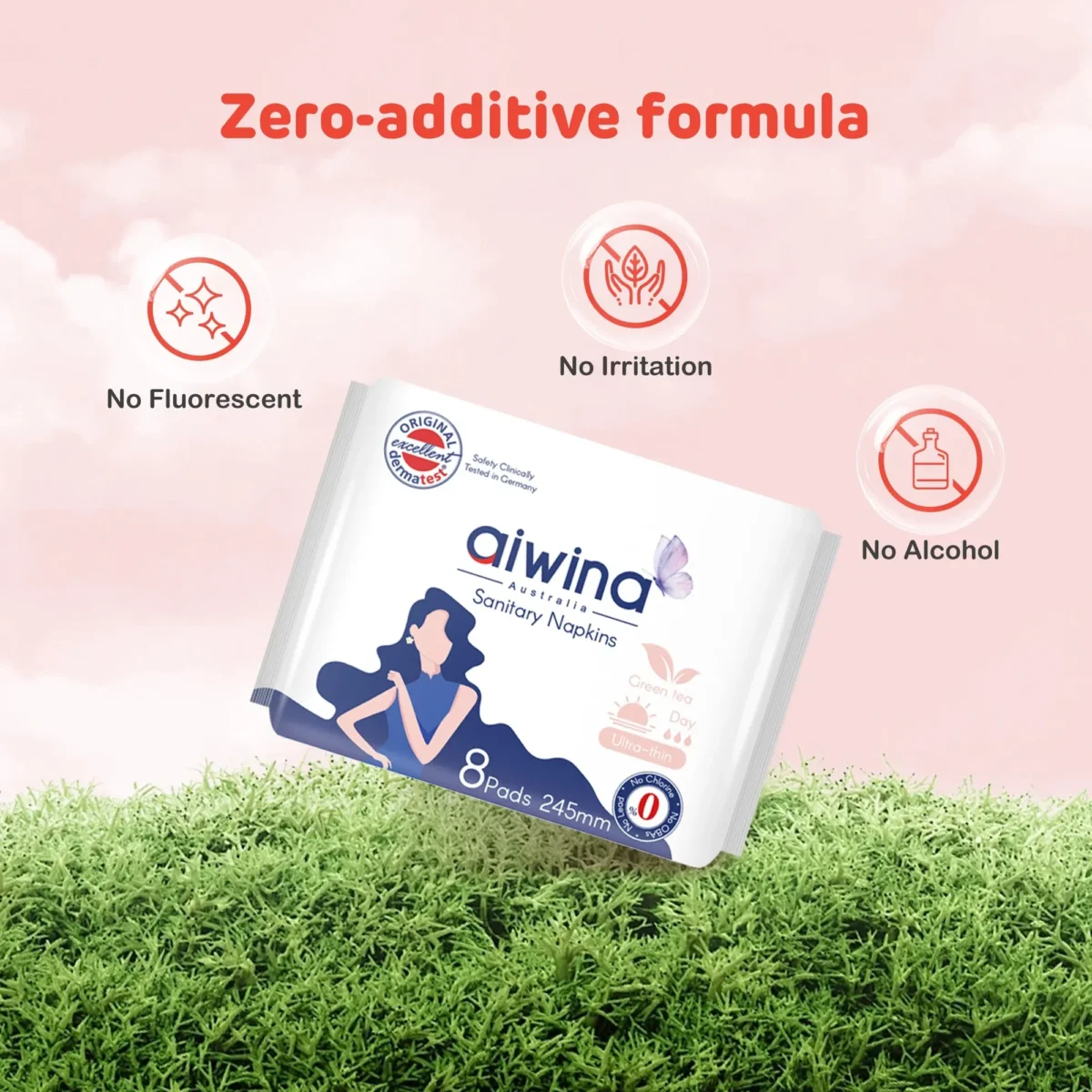 Serviettes Hygiéniques Ultra Fines Aiwina